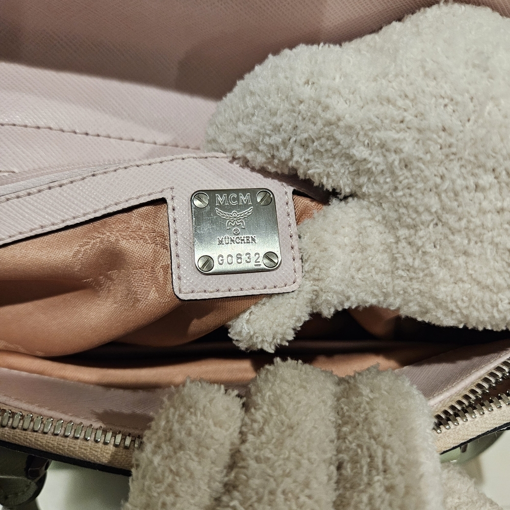 MCM Pink and Cream Women's Bag - Picture 9 of 15